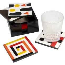 KARE Design Dessous De Verre Artistic Multi (6/Set) Outlet