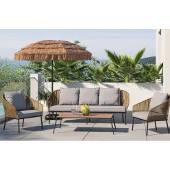 KARE Design Ensemble De Sieges Elba Nature Cinque (4-Pcs) Hot
