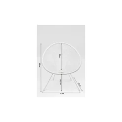 KARE Design Fauteuil Acapulco Blanc