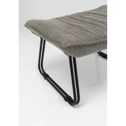 KARE Design Fauteuil Avec Repose-Pied Snuggle Gris (2/Parts) Outlet