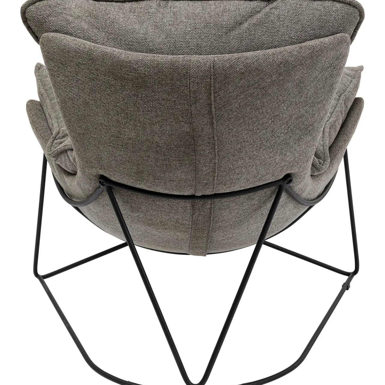 KARE Design Fauteuil Avec Repose-Pied Snuggle Gris (2/Parts) Outlet