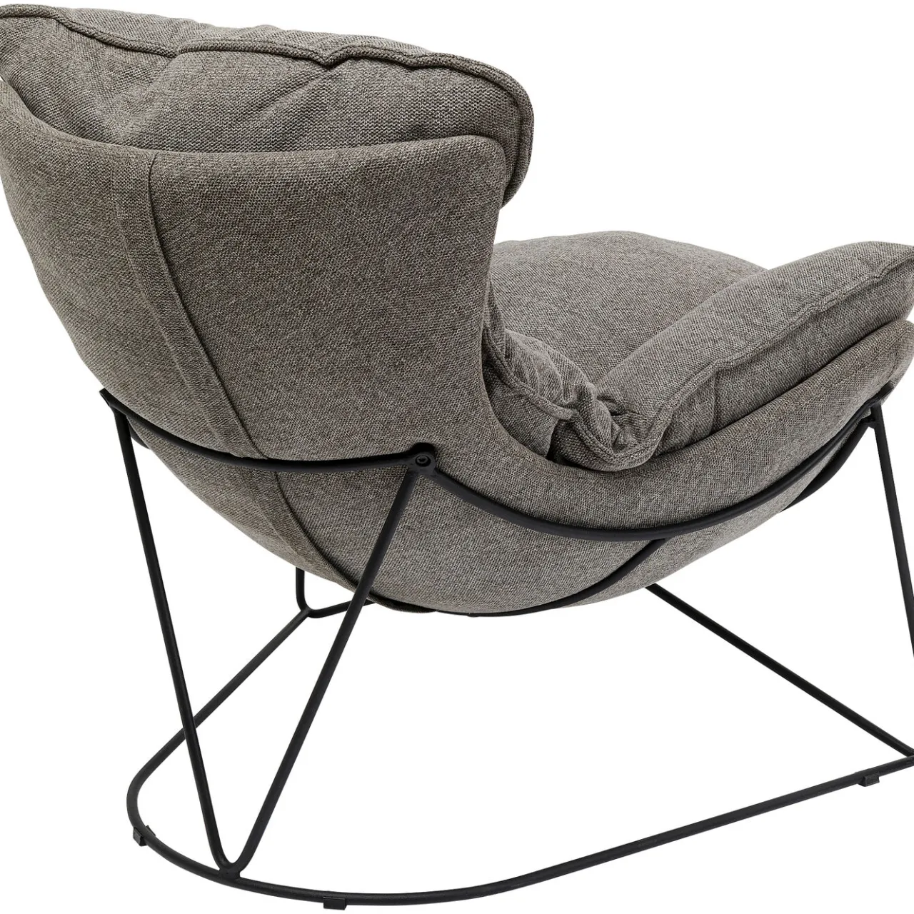 KARE Design Fauteuil Avec Repose-Pied Snuggle Gris (2/Parts) Outlet