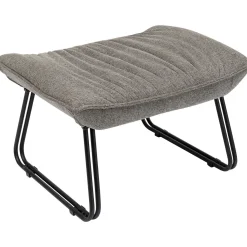 KARE Design Fauteuil Avec Repose-Pied Snuggle Gris (2/Parts) Outlet