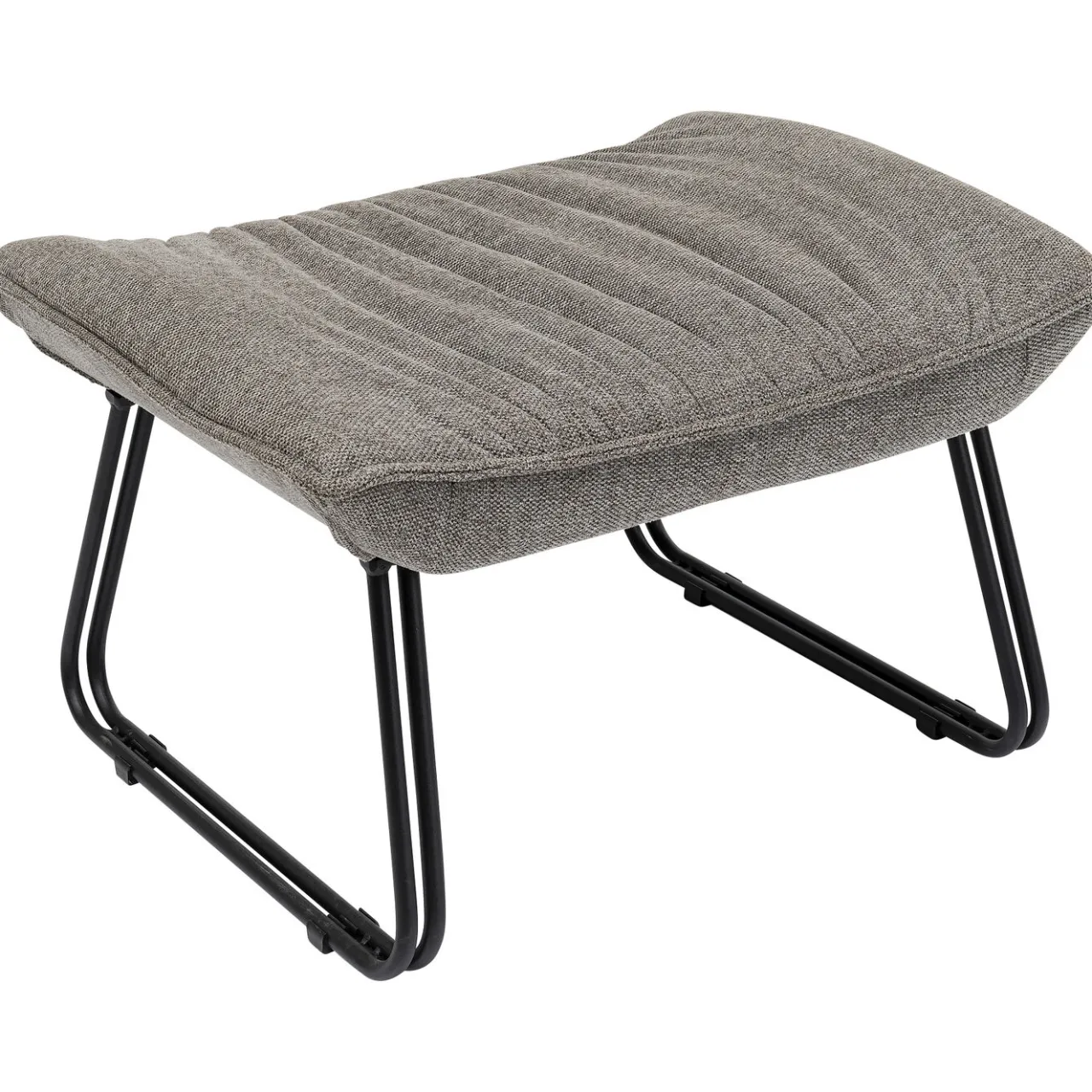 KARE Design Fauteuil Avec Repose-Pied Snuggle Gris (2/Parts) Outlet