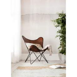 KARE Design Fauteuil Butterfly Marron Eco. Hot