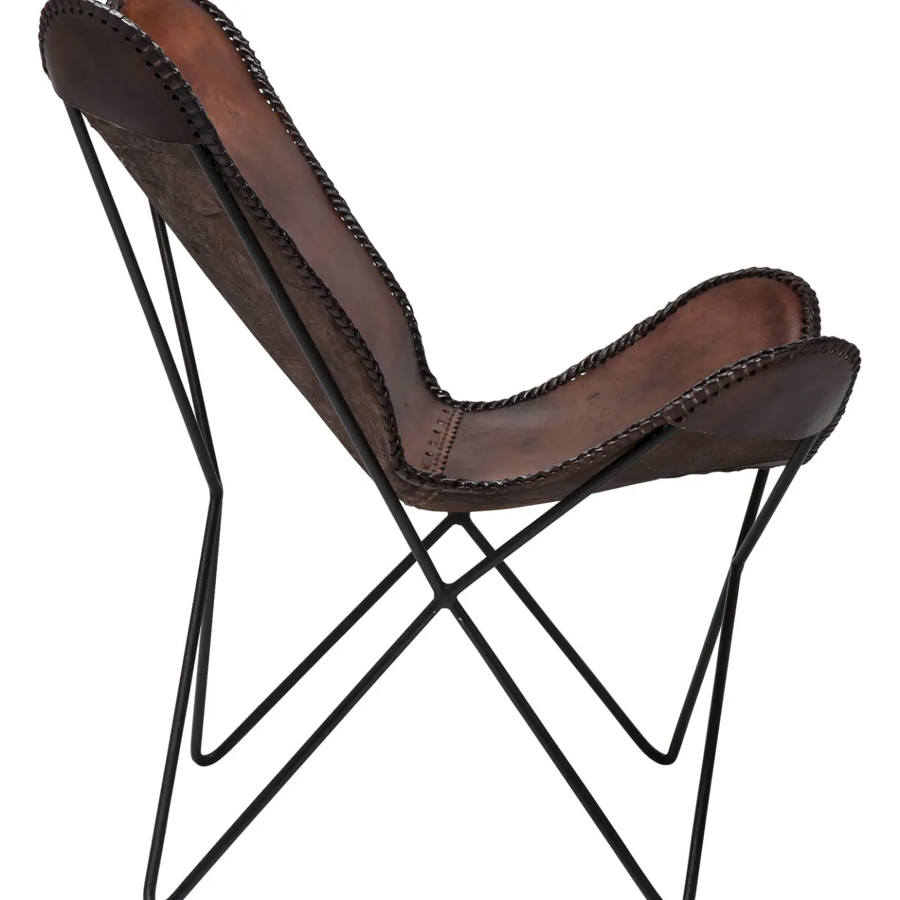 KARE Design Fauteuil Butterfly Marron Eco. Hot