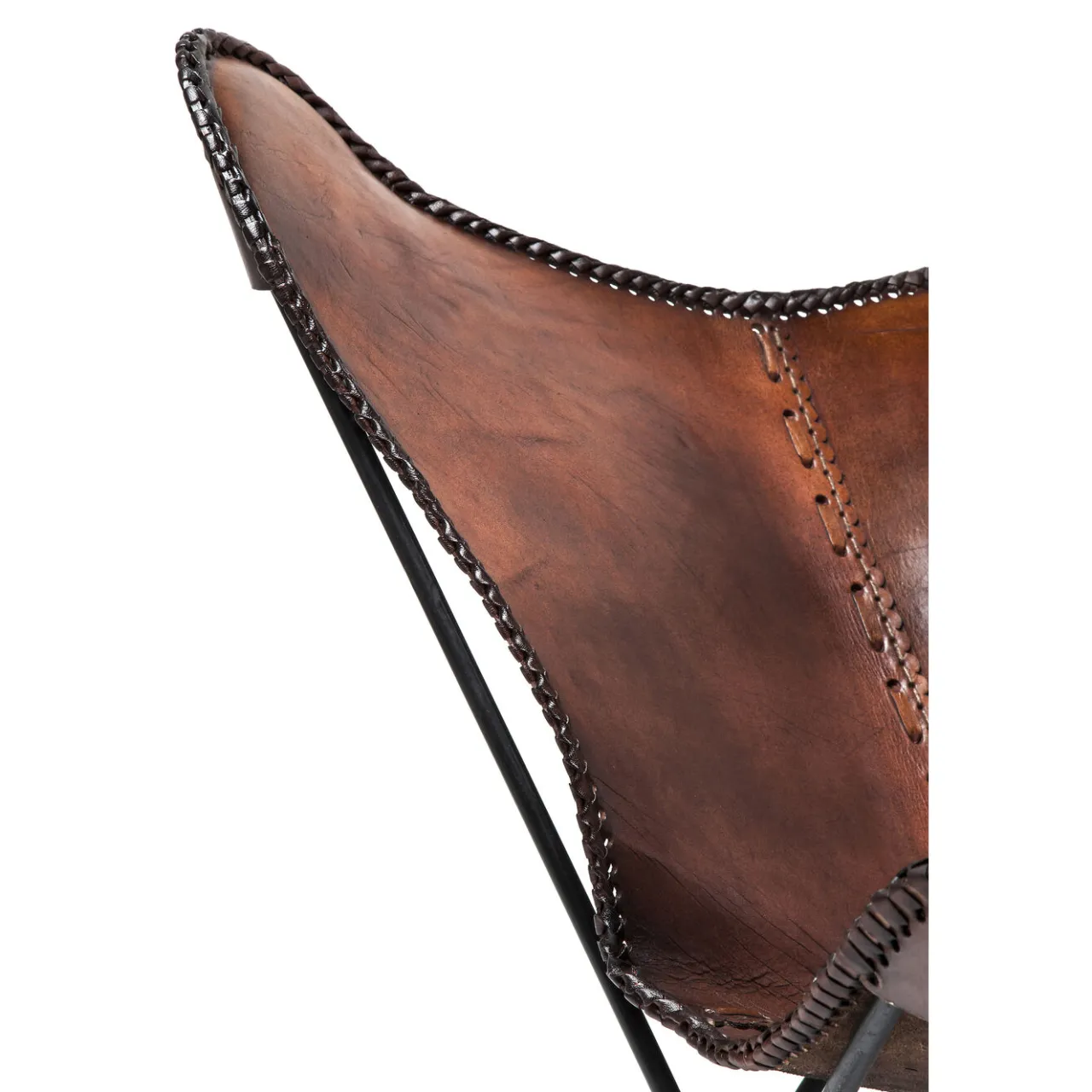 KARE Design Fauteuil Butterfly Marron Eco. Hot