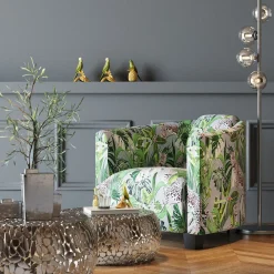 KARE Design Fauteuil Cigar Lounge Jungle Vert Hot