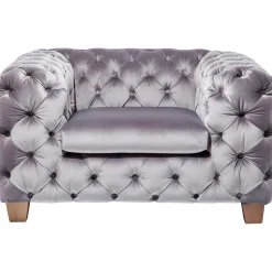 KARE Design Fauteuil Desire Gris Argente Outlet