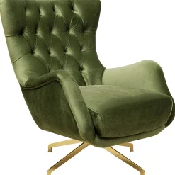 KARE Design Fauteuil Pivotant Bellissima Velours Vert Online