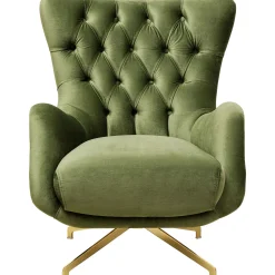 KARE Design Fauteuil Pivotant Bellissima Velours Vert Online