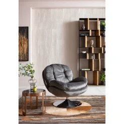KARE Design Fauteuil Pivotant Cosy Gris Sale