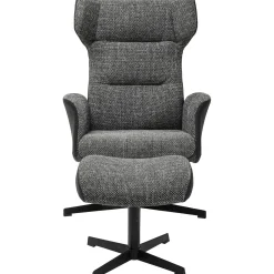 KARE Design Fauteuil Pivotant Et Repose-Pieds Ohio Salt And Pe Clearance