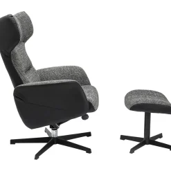 KARE Design Fauteuil Pivotant Et Repose-Pieds Ohio Salt And Pe Clearance