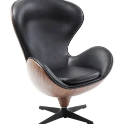 KARE Design Fauteuil Pivotant Lounge Noir-Noyer Sale