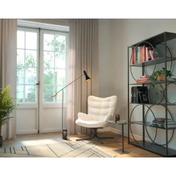 KARE Design Fauteuil Pivotant Oscar Boucle Creme Hot