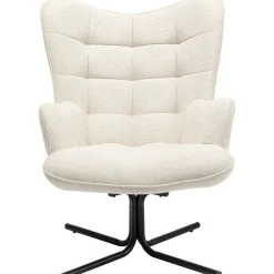 KARE Design Fauteuil Pivotant Oscar Creme Clearance