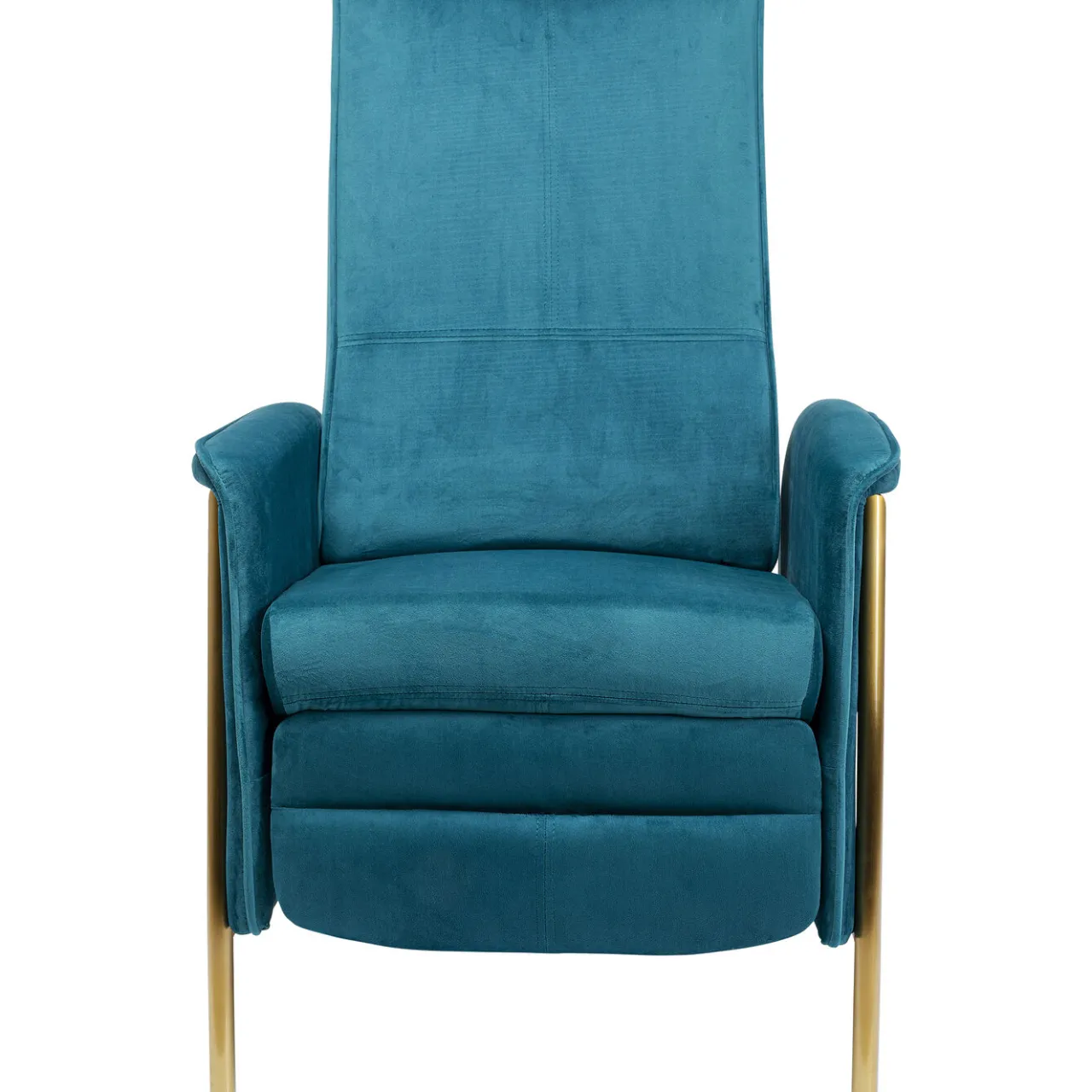 KARE Design Fauteuil Relax Lazy Velours Bleu Discount