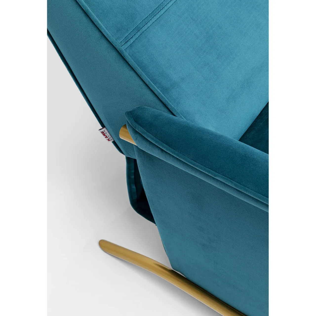 KARE Design Fauteuil Relax Lazy Velours Bleu Discount
