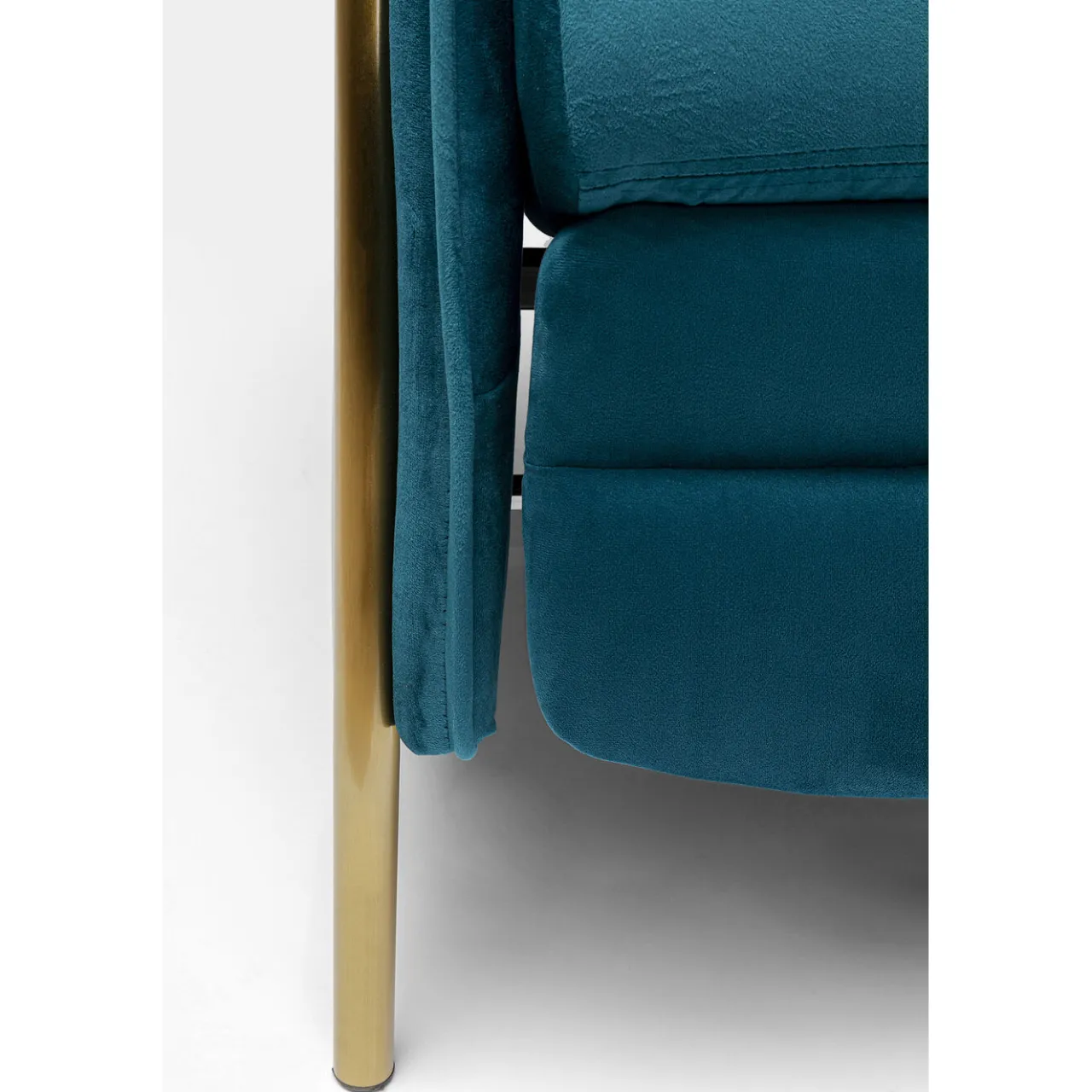 KARE Design Fauteuil Relax Lazy Velours Bleu Discount