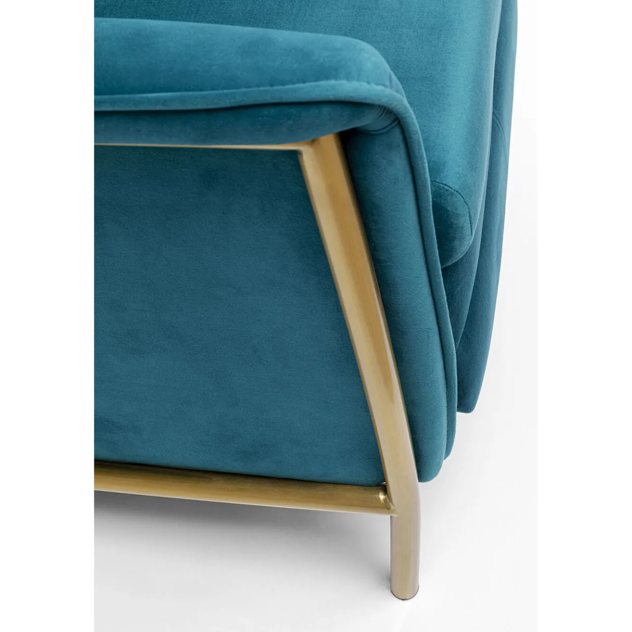 KARE Design Fauteuil Relax Lazy Velours Bleu Discount