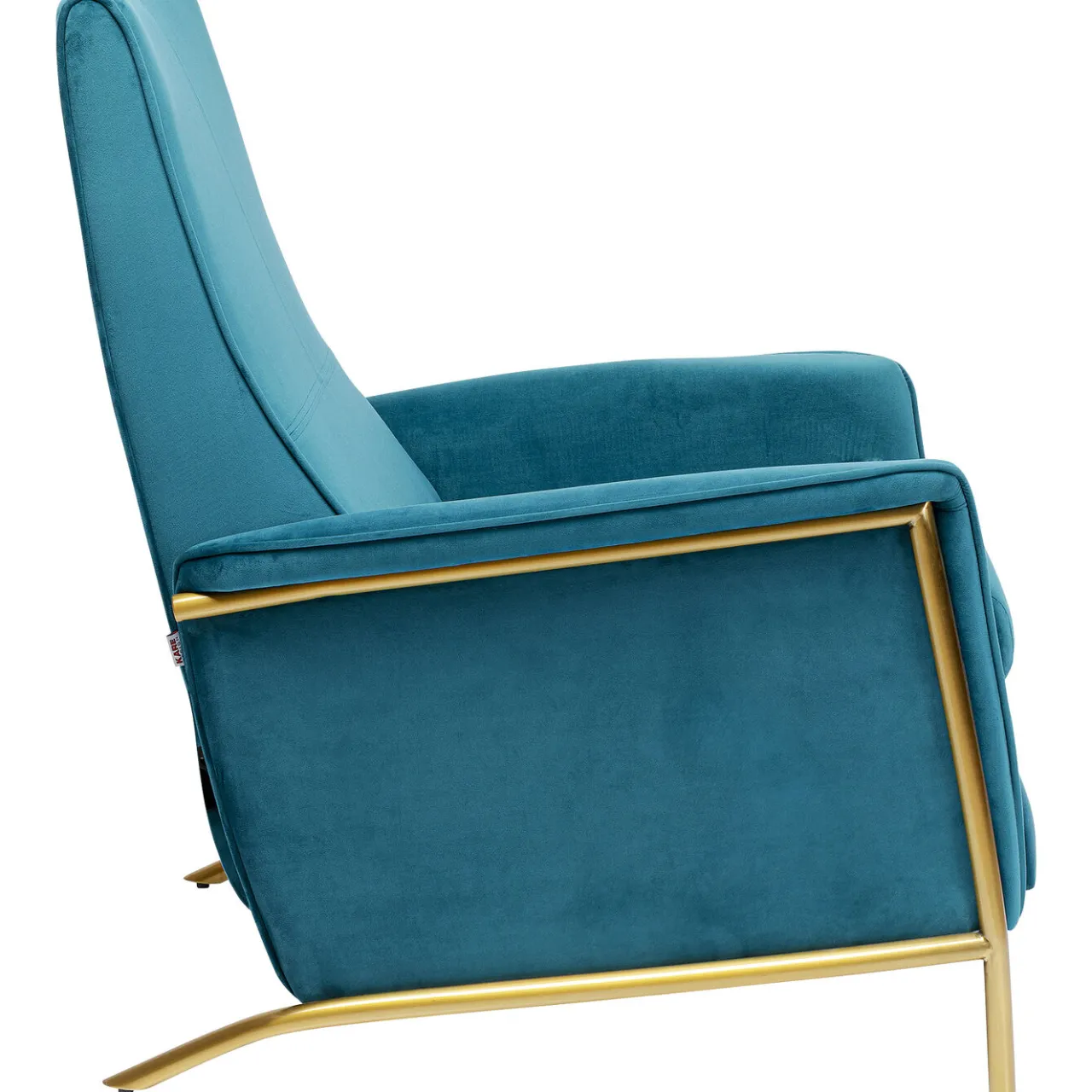 KARE Design Fauteuil Relax Lazy Velours Bleu Discount