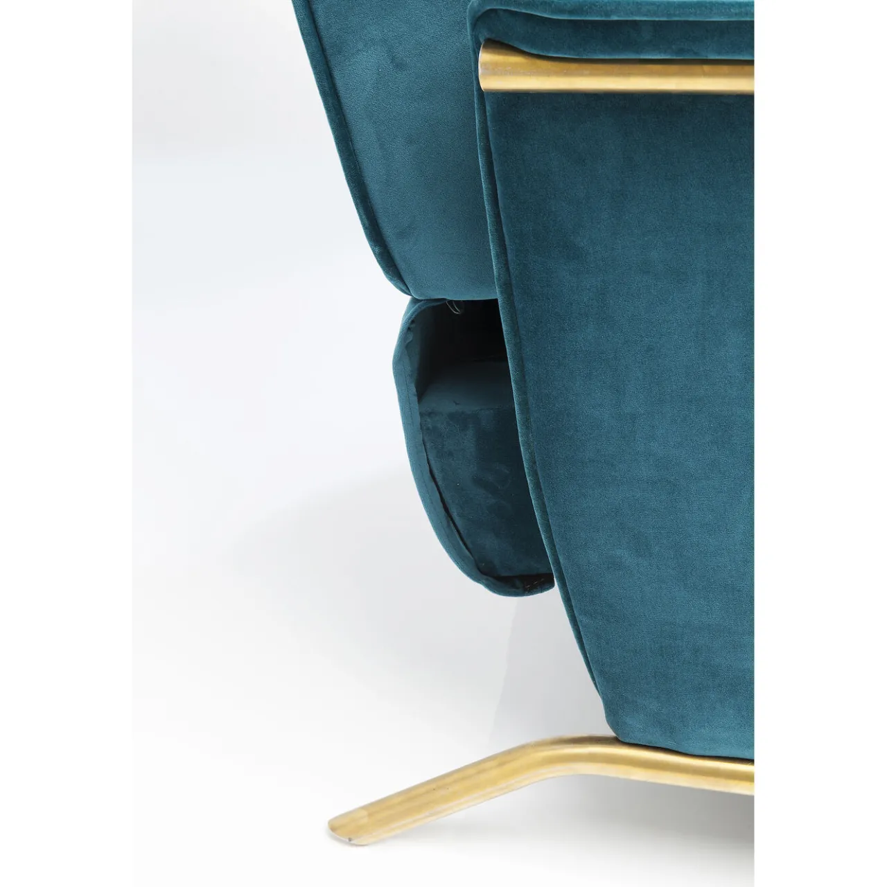 KARE Design Fauteuil Relax Lazy Velours Bleu Discount