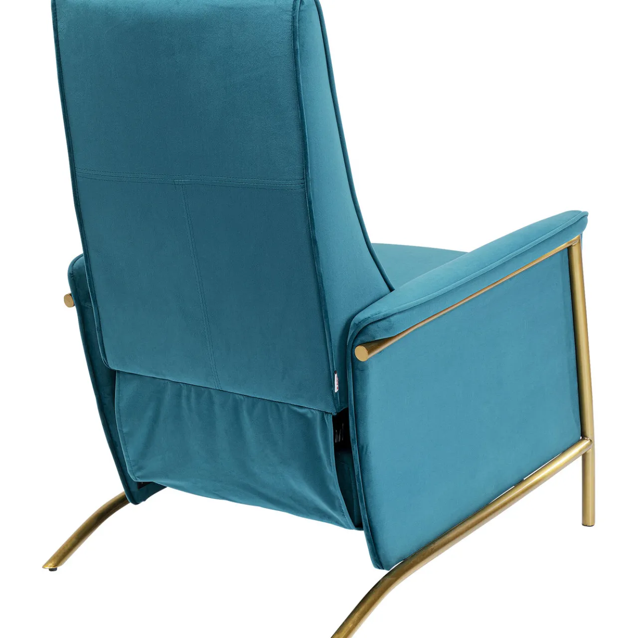 KARE Design Fauteuil Relax Lazy Velours Bleu Discount