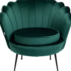 KARE Design Fauteuil Water Lily Noir Vert Fonce Best