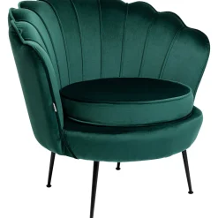 KARE Design Fauteuil Water Lily Noir Vert Fonce Best