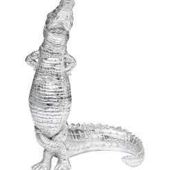 KARE Design Figurine Déco Alligator Argente 39Cm Sale