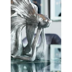 KARE Design Figurine Décorative Betta Fish Argente Petit Best