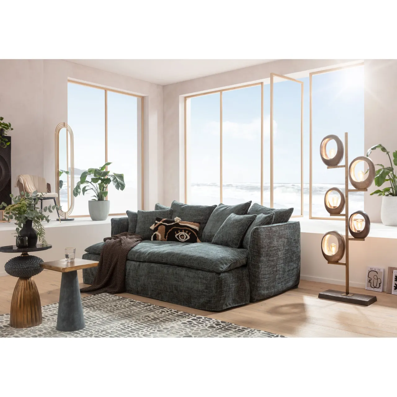 KARE Design Grand Canapés Boheme Teal 230Cm Clearance
