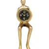 KARE Design Horloge A Poser Sitting Man Dore 8X27Cm Clearance