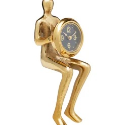 KARE Design Horloge A Poser Sitting Man Dore 8X27Cm Clearance