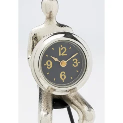 KARE Design Horloge A Poser Sitting Man Argente 12X31Cm Online