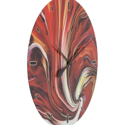 KARE Design Horloge Murale En Verre Chaos Fire O80Cm Best