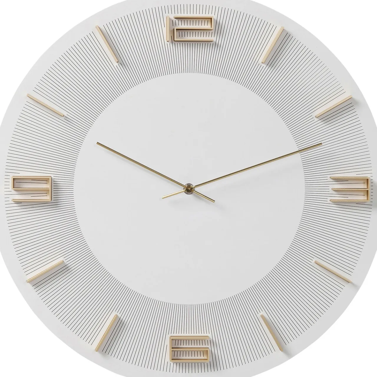 KARE Design Horloge Murale Leonardo Blanc/Dore O49Cm Hot