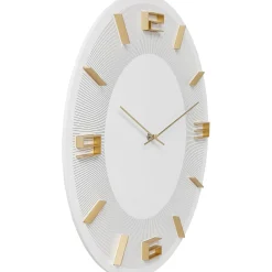 KARE Design Horloge Murale Leonardo Blanc/Dore O49Cm Hot