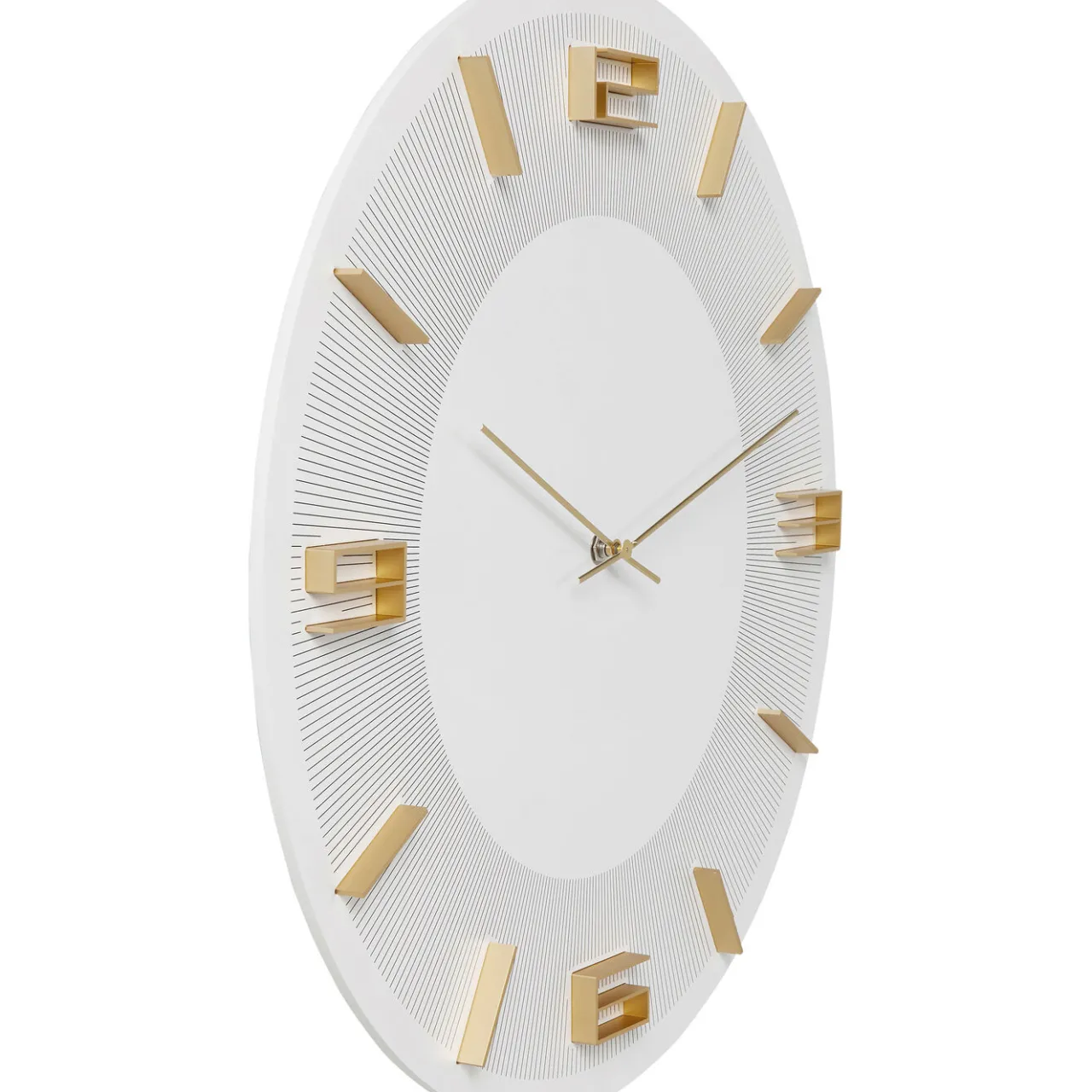 KARE Design Horloge Murale Leonardo Blanc/Dore O49Cm Hot
