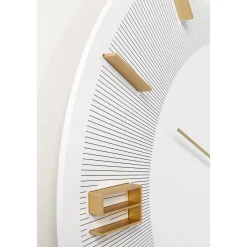 KARE Design Horloge Murale Leonardo Blanc/Dore O49Cm Hot
