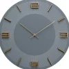 KARE Design Horloge Murale Leonardo Gris/Dore O49Cm Online