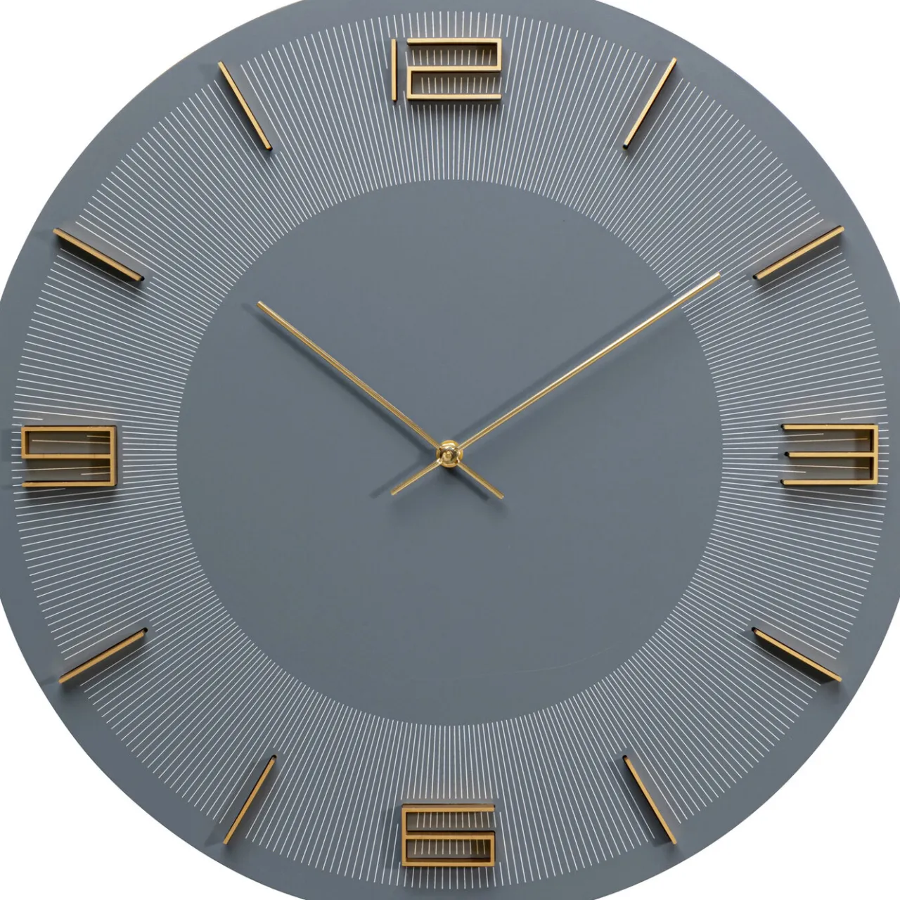 KARE Design Horloge Murale Leonardo Gris/Dore O49Cm Online