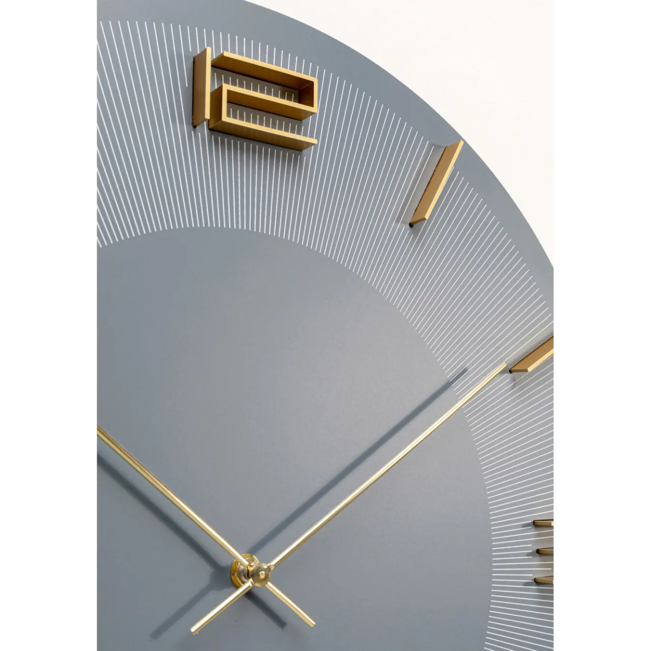 KARE Design Horloge Murale Leonardo Gris/Dore O49Cm Online