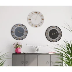 KARE Design Horloge Murale Leonardo Noir/Dore O49Cm Discount