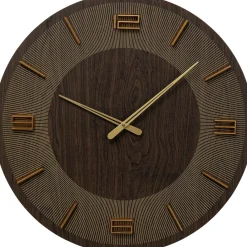 KARE Design Horloge Murale Levi Marron O60Cm