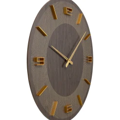 KARE Design Horloge Murale Levi Marron O60Cm
