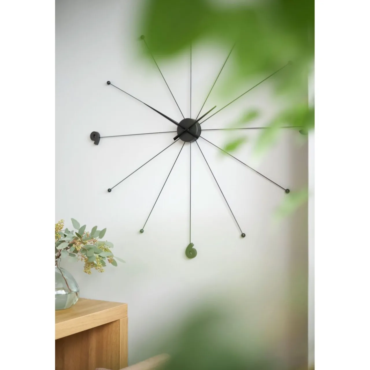KARE Design Horloge Murale Like Umbrella Noire New