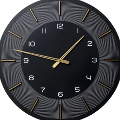 KARE Design Horloge Murale Lio Noir O60Cm Online