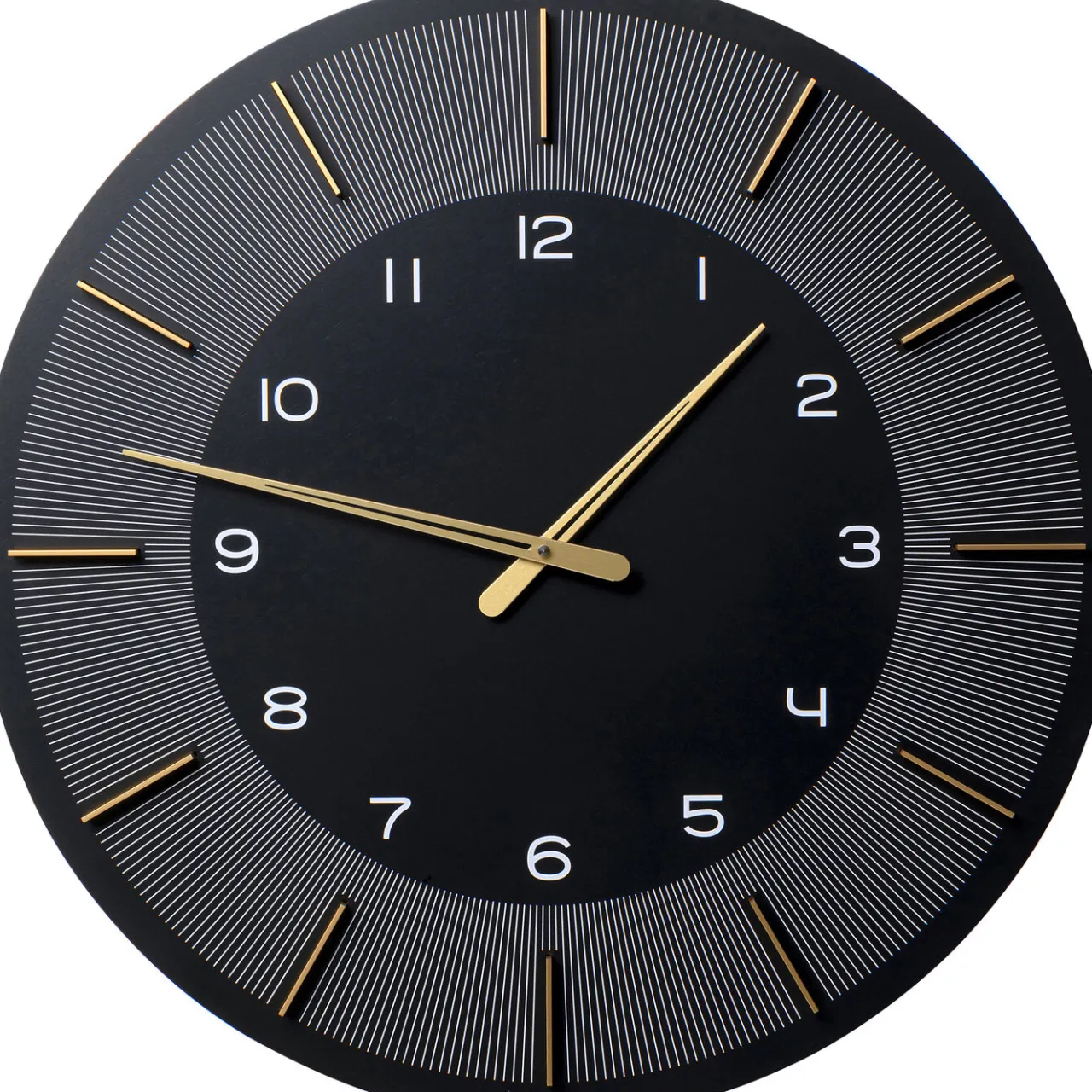 KARE Design Horloge Murale Lio Noir O60Cm Online
